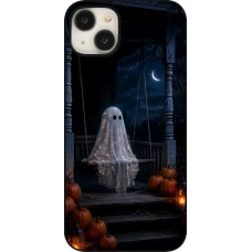 iPhone 15 Plus Case Hülle - Halloween 2026 Ghost on a swing