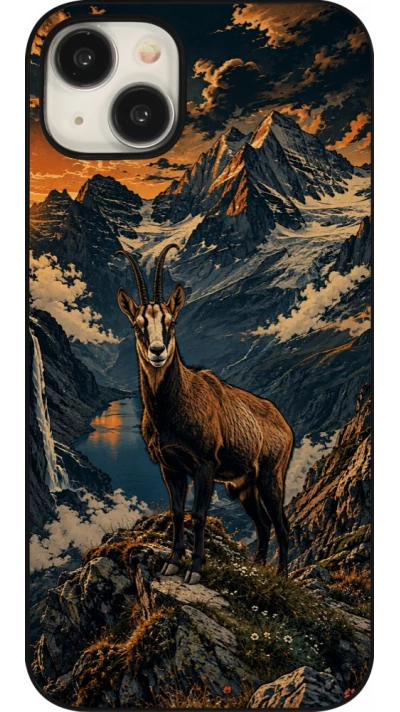 Coque iPhone 15 Plus - Linocut Chamois