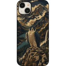 Coque iPhone 15 Plus - Linocut Faucun pèlerin