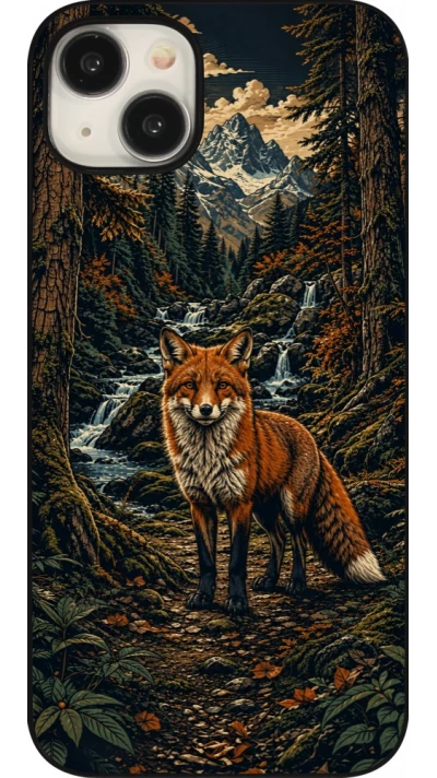 Coque iPhone 15 Plus - Linocut Renard