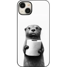 iPhone 15 Plus Case Hülle - Otter Toilettenpapier