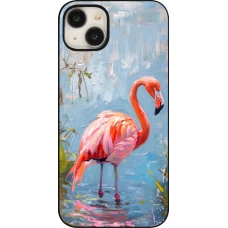 Coque iPhone 15 Plus - Paint Flamingo