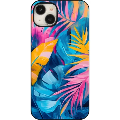 iPhone 15 Plus Case Hülle - Palms Blue