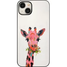 iPhone 15 Plus Case Hülle - Pink Girafe Paint