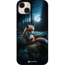 Coque iPhone 15 Plus - Renard lune forêt