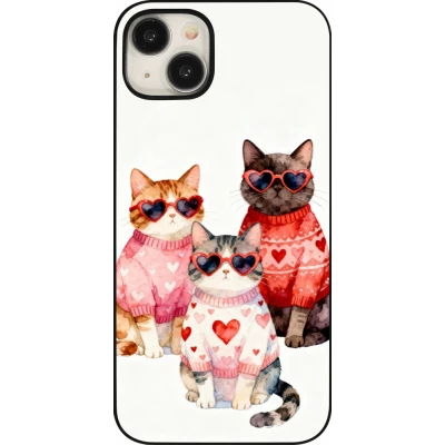 Coque iPhone 15 Plus - Saint Valentines Day 26 Cat Love