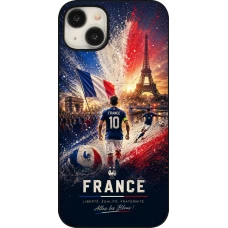 Coque iPhone 15 Plus - Football France splash 2026