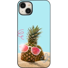 Coque iPhone 15 Plus - Pineapple with glasses Summer 2026