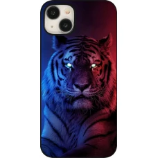 Coque iPhone 15 Plus - Tiger Blue Red