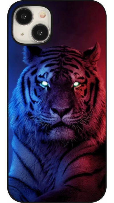 Coque iPhone 15 Plus - Tiger Blue Red