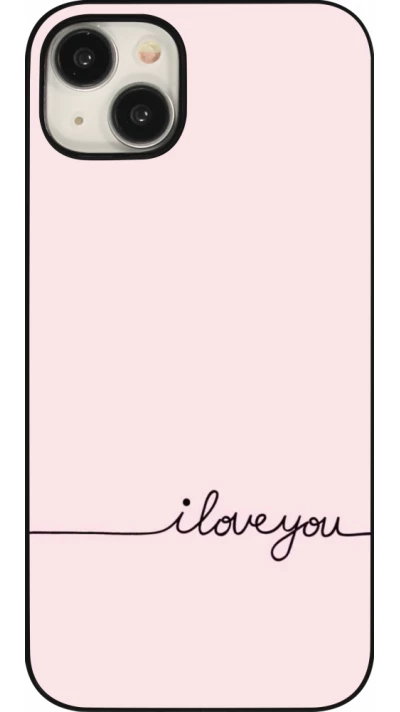 Coque iPhone 15 Plus - Valentine 2023 i love you writing