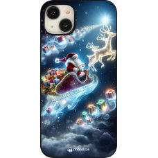 Coque iPhone 15 Plus - Noël 2023 Père Noël enchanté