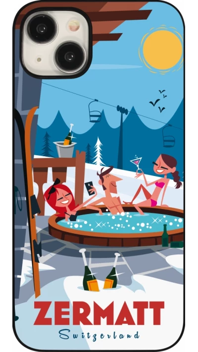 Coque iPhone 15 Plus - Zermatt Mountain Jacuzzi