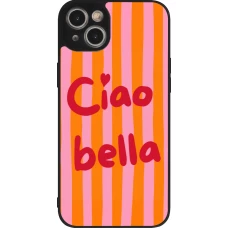 Coque iPhone 15 Plus - Silicone rigide noir Bye Bella 2026