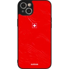 iPhone 15 Plus Case Hülle - Silikon schwarz Schweiz 2026 personalisierbares Fussballtrikot