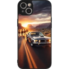 iPhone 15 Plus Case Hülle - Silikon schwarz Mustang 69 Grand Canyon