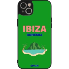 iPhone 15 Plus Case Hülle - Silikon schwarz Pop Summer Destination Ibiza