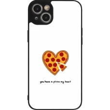 iPhone 15 Plus Case Hülle - Silikon schwarz Saint Valentines Day 26 You have my pizza heart