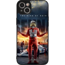 Coque iPhone 15 Plus - Silicone rigide noir Senna The King of Rain
