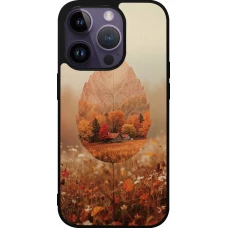 Coque iPhone 15 Pro - Silicone rigide noir Autumn 26 Autumn leaf