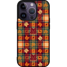 Coque iPhone 15 Pro - Silicone rigide noir Autumn 26 Autumn pattern
