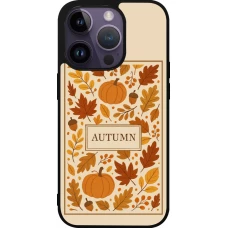 Coque iPhone 15 Pro - Silicone rigide noir Autumn 26 Hello autumn