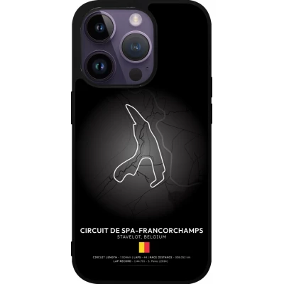 iPhone 15 Pro Case Hülle - Silikon schwarz F1 Track 2025 Belgium