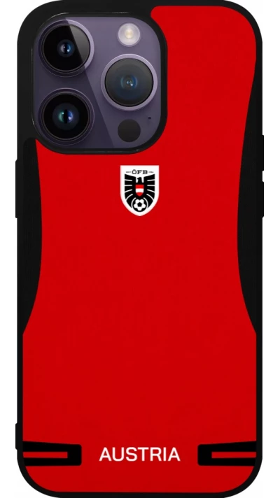 iPhone 15 Pro Case Hülle - Silikon schwarz O?sterreich 2026 personalisierbares Fussballtrikot