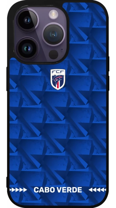 iPhone 15 Pro Case Hülle - Silikon schwarz Kap Verde 2026 personalisierbares Fussballtrikot