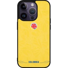 iPhone 15 Pro Case Hülle - Silikon schwarz Kolumbien 2026 personalisierbares Fussballtrikot