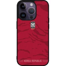iPhone 15 Pro Case Hülle - Silikon schwarz Südkorea 2026 personalisierbares Fussballtrikot