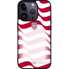 iPhone 15 Pro Case Hülle - Silikon schwarz Vereinigten Staaten 2026 personalisierbares Fussballtrikot