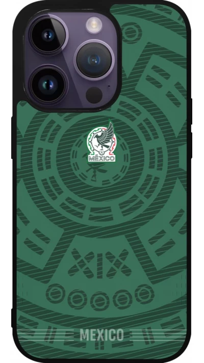 iPhone 15 Pro Case Hülle - Silikon schwarz Mexiko 2026 personalisierbares Fussballtrikot