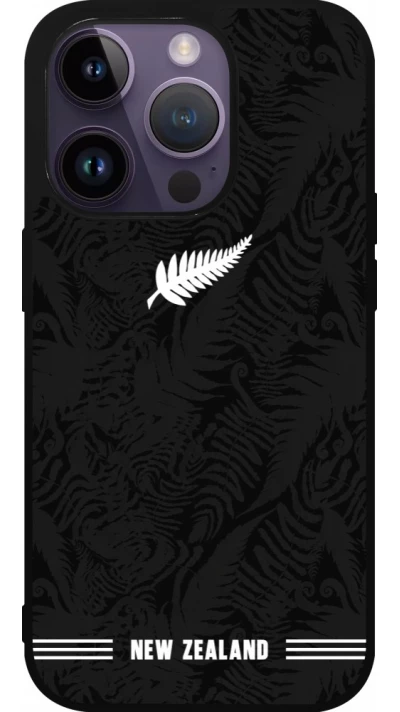 iPhone 15 Pro Case Hülle - Silikon schwarz Neuseeland 2026 personalisierbares Fussballtrikot