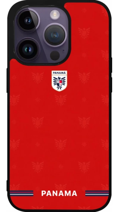 iPhone 15 Pro Case Hülle - Silikon schwarz Panama 2026 personalisierbares Fussballtrikot