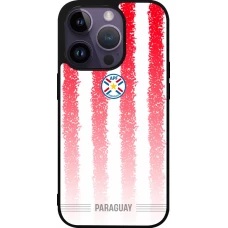 iPhone 15 Pro Case Hülle - Silikon schwarz Paraguay 2026 personalisierbares Fussballtrikot