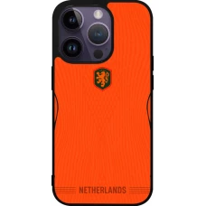 iPhone 15 Pro Case Hülle - Silikon schwarz Niederlande 2026 personalisierbares Fussballtrikot