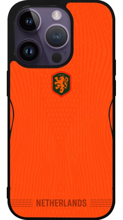 iPhone 15 Pro Case Hülle - Silikon schwarz Niederlande 2026 personalisierbares Fussballtrikot