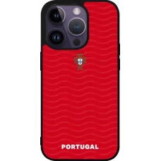 iPhone 15 Pro Case Hülle - Silikon schwarz Portugal 2026 personalisierbares Fussballtrikot