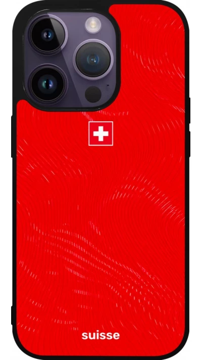 iPhone 15 Pro Case Hülle - Silikon schwarz Schweiz 2026 personalisierbares Fussballtrikot