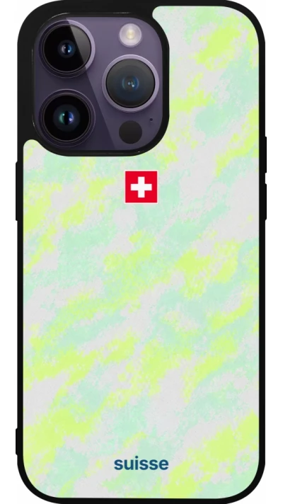 iPhone 15 Pro Case Hülle - Silikon schwarz Schweiz Away 2026 personalisierbares Fussballtrikot