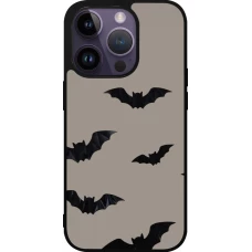 iPhone 15 Pro Case Hülle - Silikon schwarz Halloween 2026 Bats