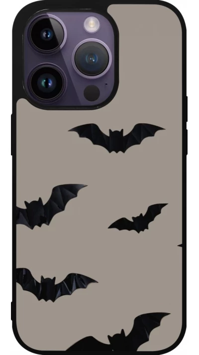 iPhone 15 Pro Case Hülle - Silikon schwarz Halloween 2026 Bats