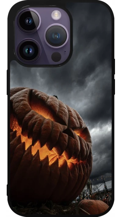 iPhone 15 Pro Case Hülle - Silikon schwarz Halloween 2026 The Wicked Pumpkin