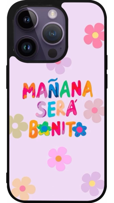 iPhone 15 Pro Case Hülle - Silikon schwarz Karol G Manana sera bonito
