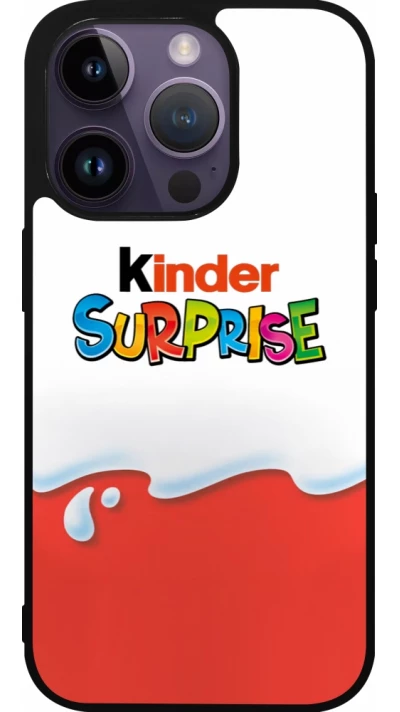 iPhone 15 Pro Case Hülle - Silikon schwarz Kinder Surprise