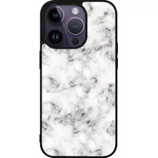 iPhone 15 Pro Case Hülle - Silikon schwarz Marble 01