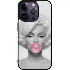 iPhone 15 Pro Case Hülle - Silikon schwarz Marilyn Bubble
