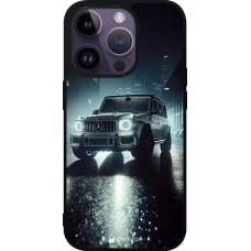 iPhone 15 Pro Case Hülle - Silikon schwarz Mercedes G AMG Nacht