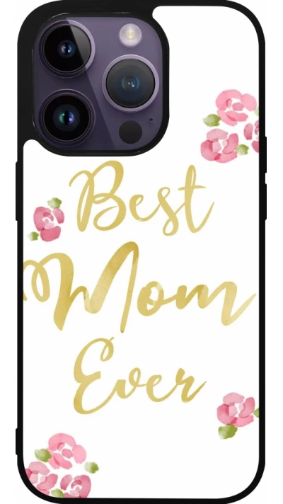 iPhone 15 Pro Case Hülle - Silikon schwarz Mom 2024 best Mom ever
